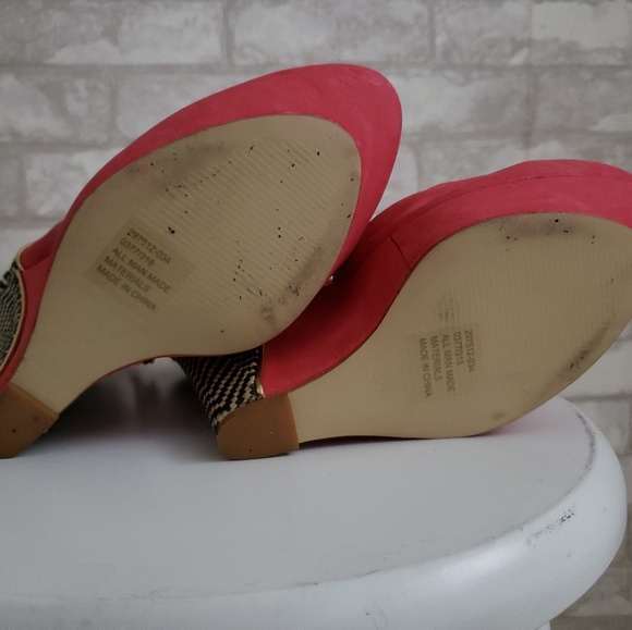 Colin Stuart Funky Pink Platform Shoes SZ 8.5 - Picture 6 of 6